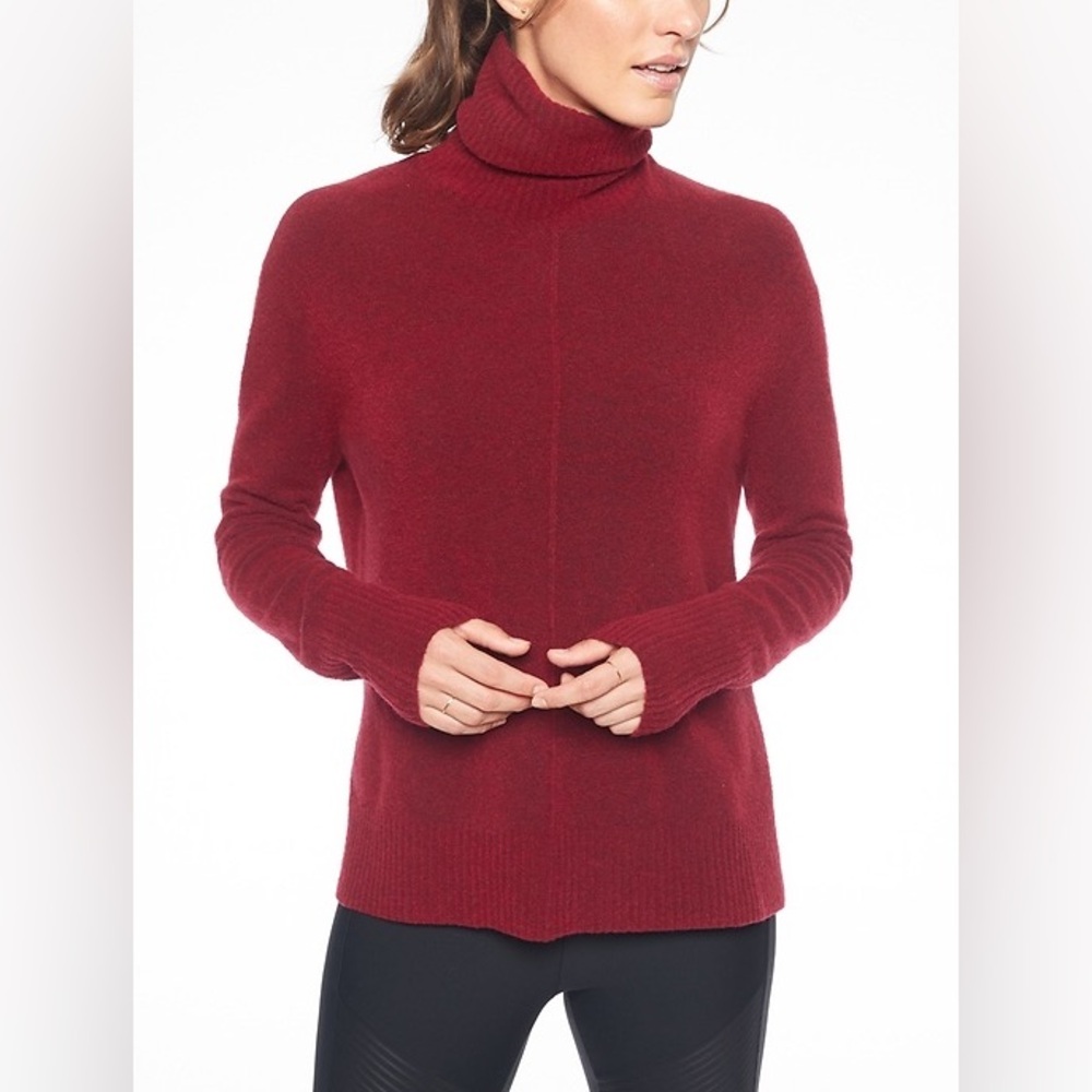 Athleta Transit Pullover Turtleneck Sweater